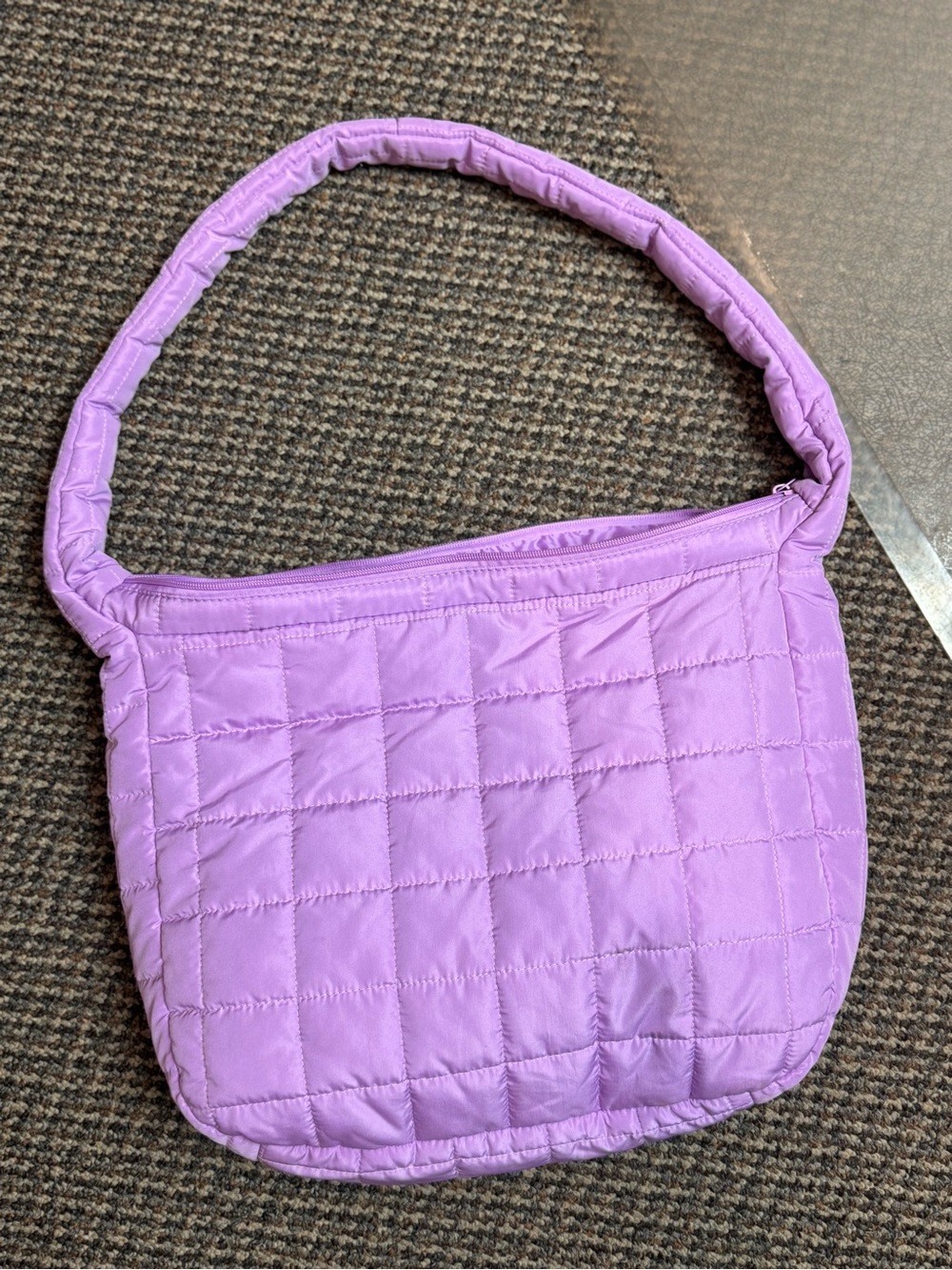 ULTA New Condition Quilted Lavender Shoulder Bag - Lightweight Women's Tote